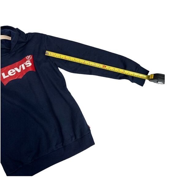 LEVI’S Navy Logo Hoodie - Picture 8 of 8